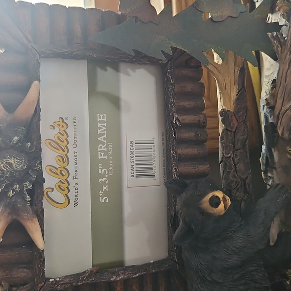 Cabela's Rustic Bear Photo Frame - Brown and Black - Picture 2 of 3